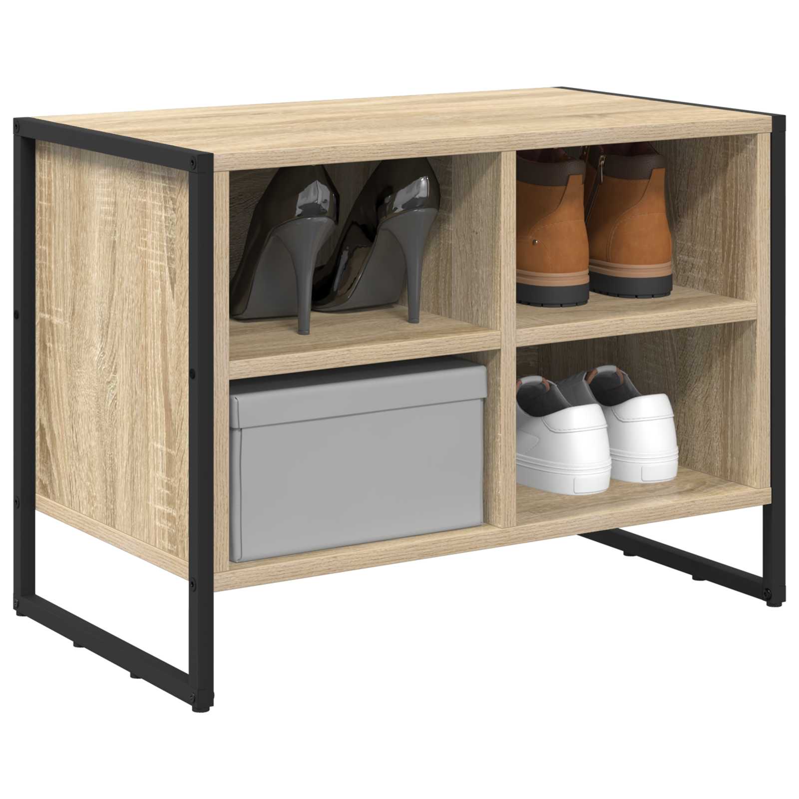 vidaXL Szafka na buty Sonoma 60 x 35 x 44 cm Materiał drewnopochodny