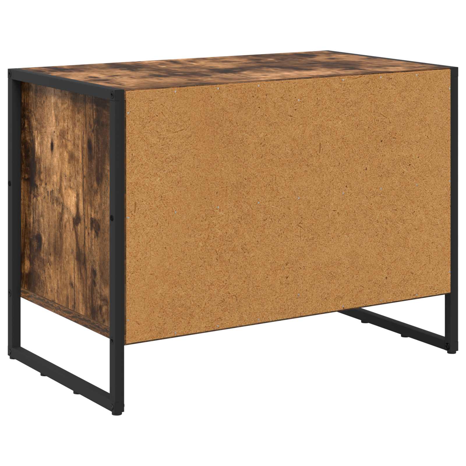 vidaXL Szafka na buty z przechowywaniem Dąb dymny 60 x 35 x 44 cm
