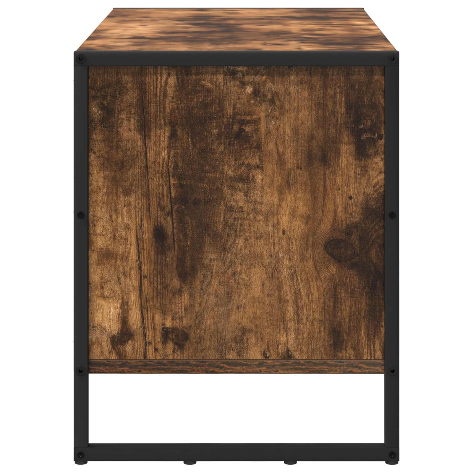 vidaXL Szafka na buty z przechowywaniem Dąb dymny 60 x 35 x 44 cm