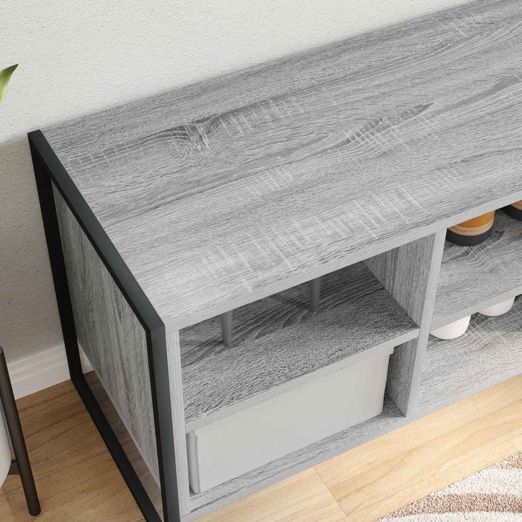 vidaXL Szafka na buty z przechowywaniem Szary Sonoma 60 x 35 x 44 cm