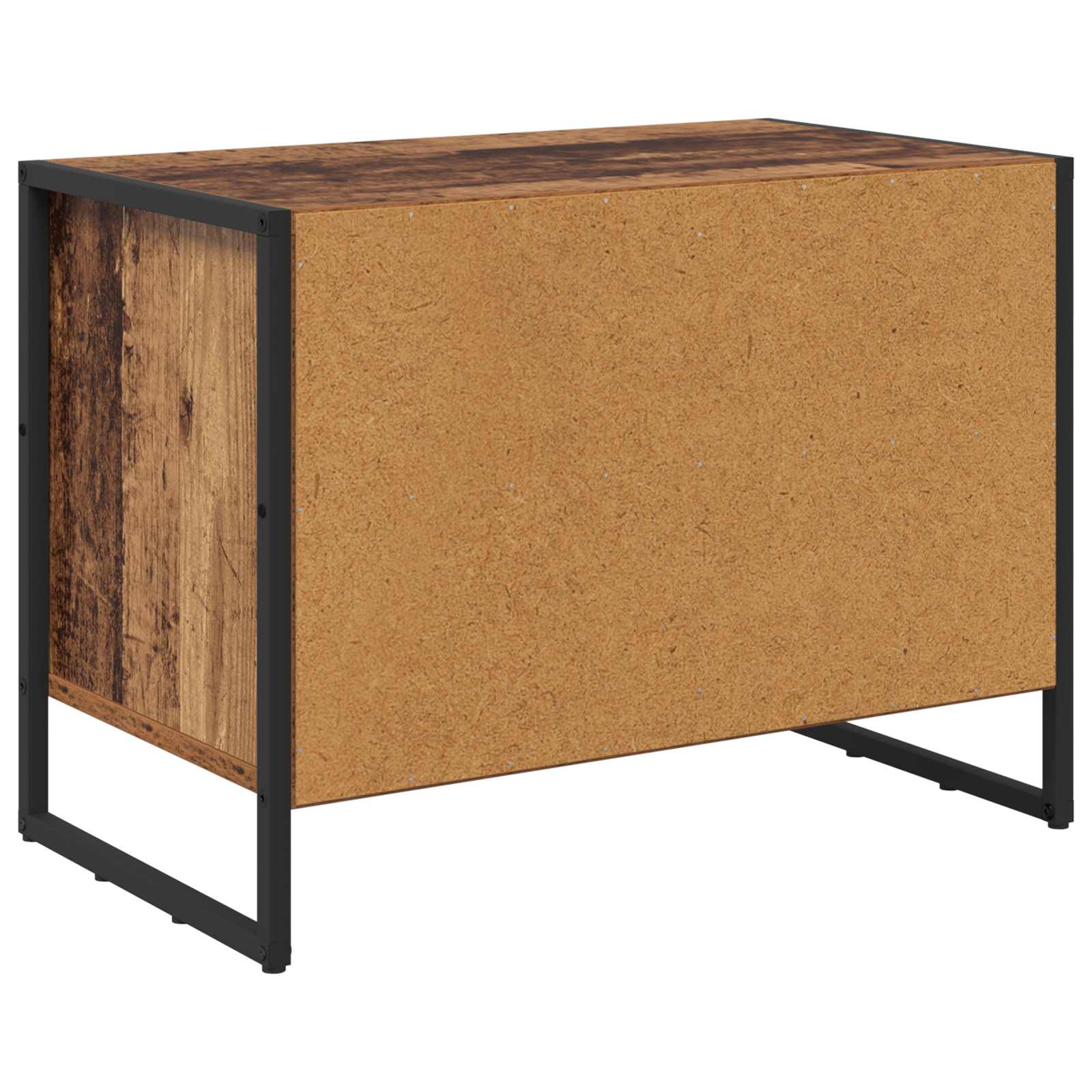 vidaXL Szafka na buty z przechowywaniem Stare drewno 60 x 35 x 44 cm