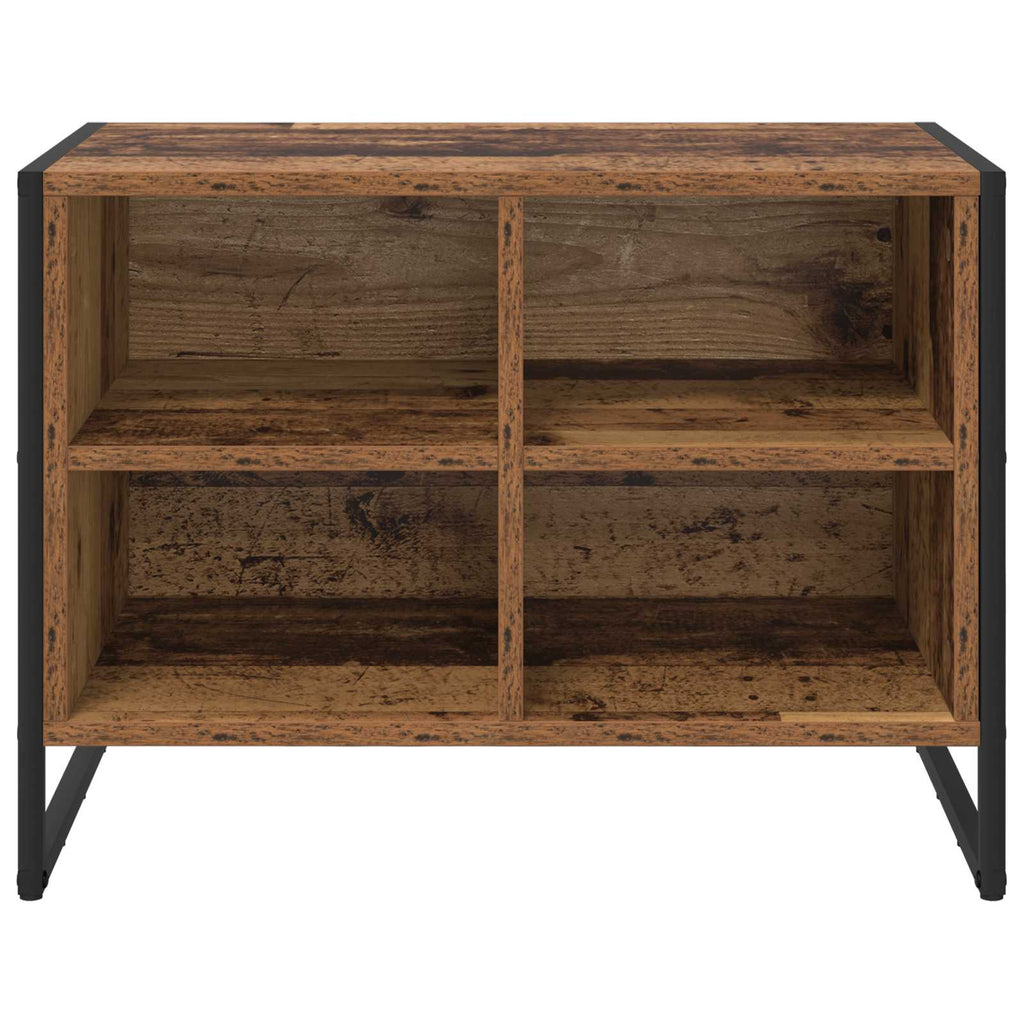 vidaXL Szafka na buty z przechowywaniem Stare drewno 60 x 35 x 44 cm