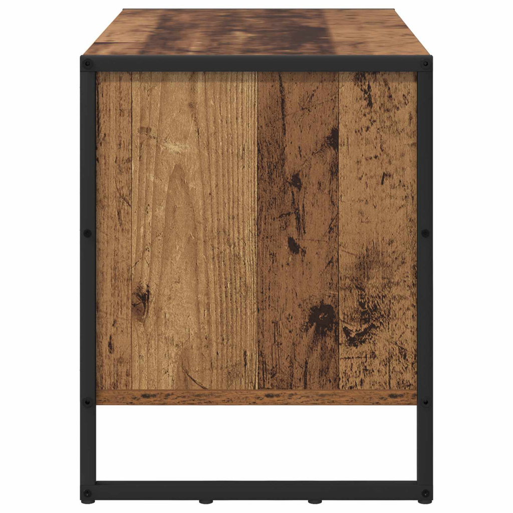 vidaXL Szafka na buty z przechowywaniem Stare drewno 60 x 35 x 44 cm