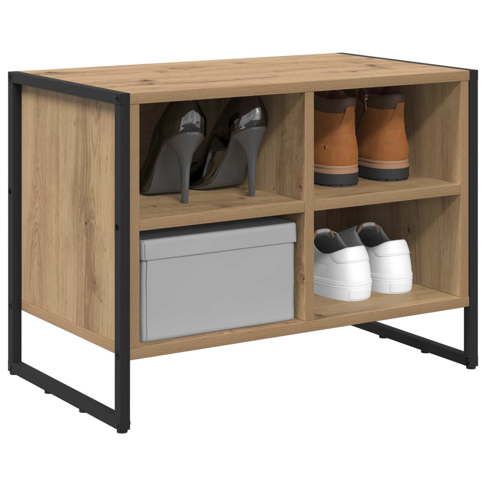 vidaXL Szafka na buty Dąb rzemieślniczy 60 x 35 x 44 cm