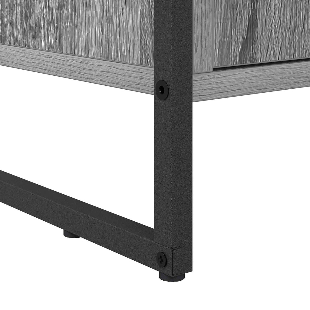 vidaXL Szafka na buty z przechowywaniem Szary Sonoma 79 x 36 x 100 cm
