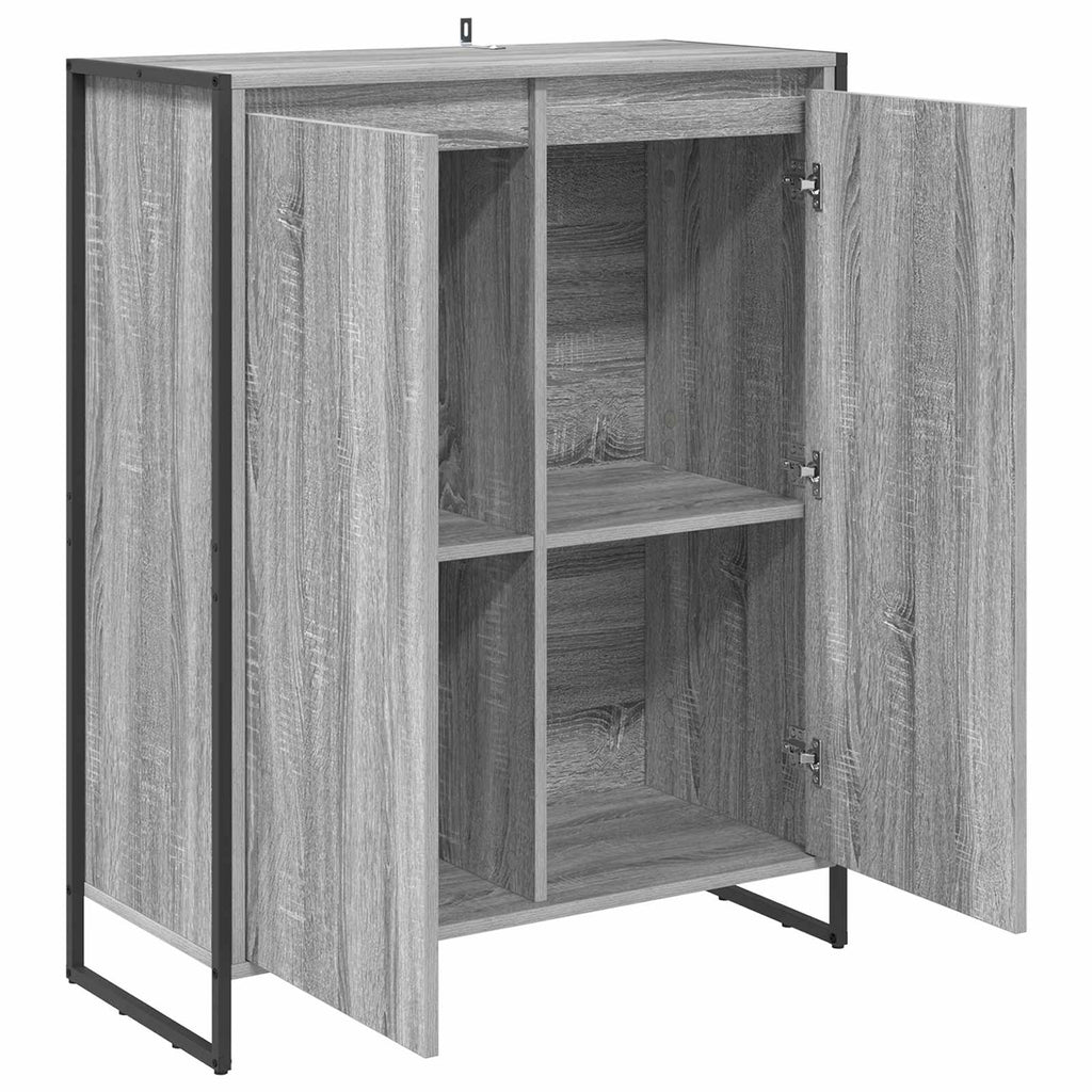 vidaXL Szafka na buty z przechowywaniem Szary Sonoma 79 x 36 x 100 cm