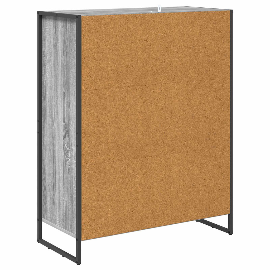 vidaXL Szafka na buty z przechowywaniem Szary Sonoma 79 x 36 x 100 cm