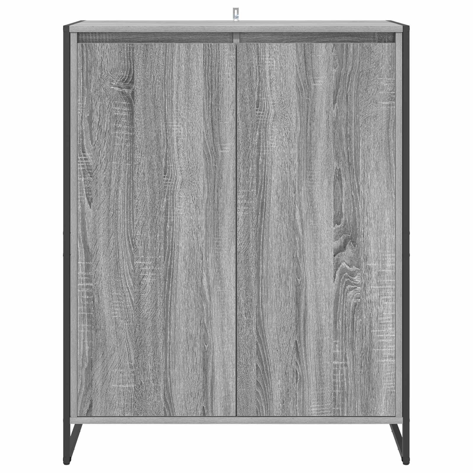 vidaXL Szafka na buty z przechowywaniem Szary Sonoma 79 x 36 x 100 cm