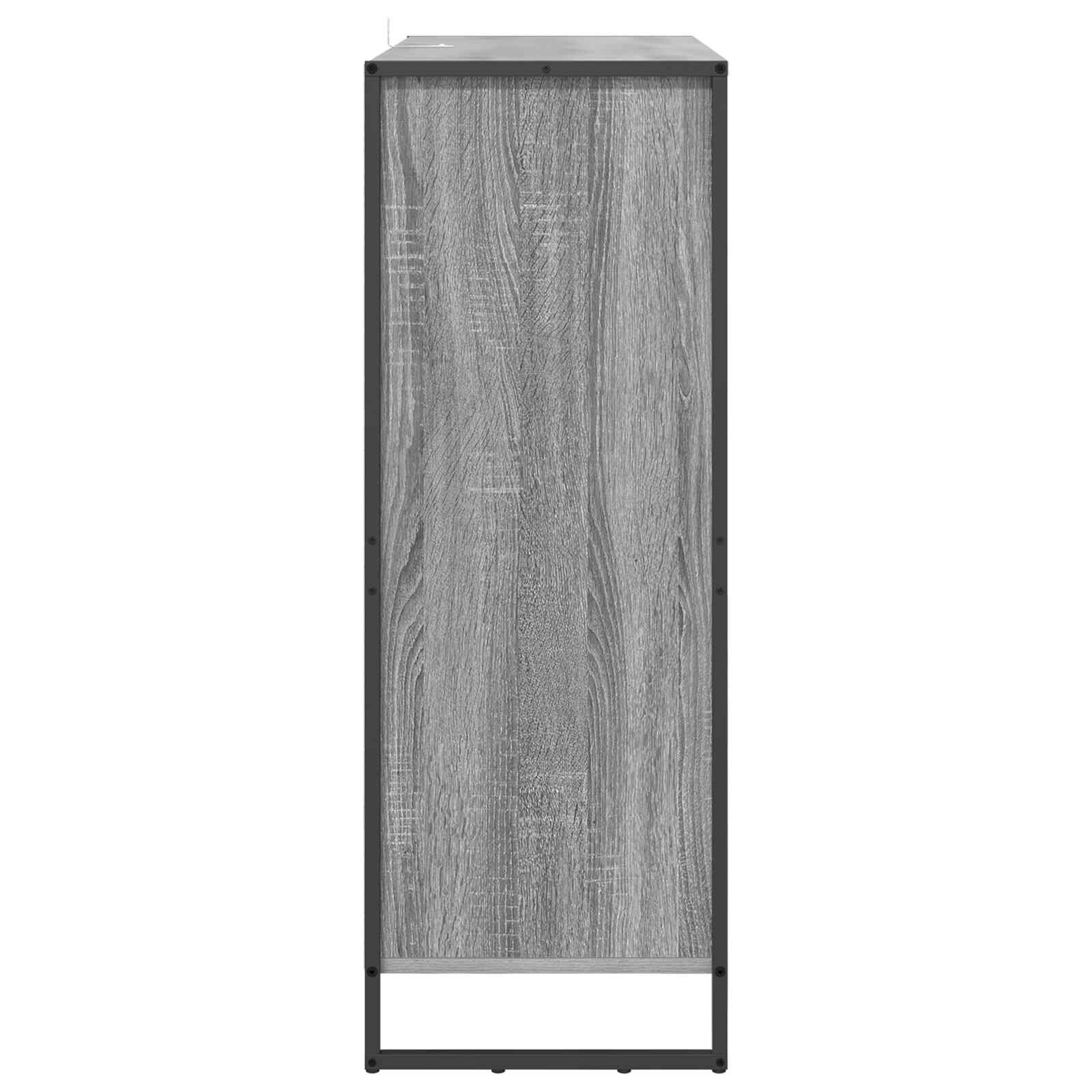 vidaXL Szafka na buty z przechowywaniem Szary Sonoma 79 x 36 x 100 cm