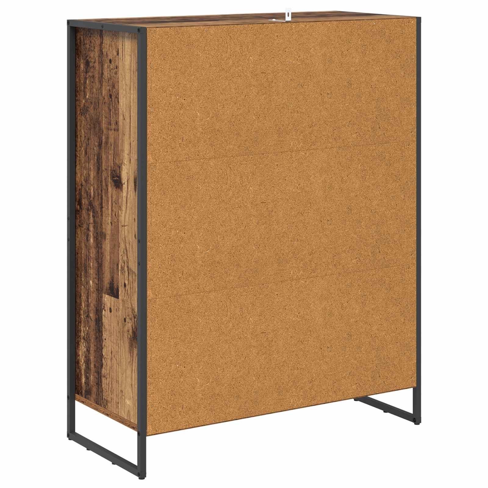 vidaXL Szafka na buty z przechowywaniem Stare drewno 79 x 36 x 100 cm
