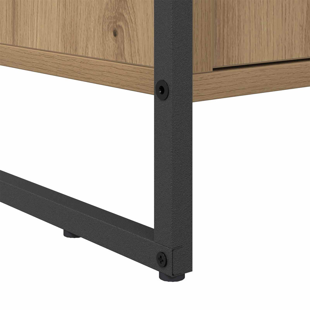 vidaXL Szafka na buty z drzwiami Dąb rzemieślniczy 79 x 36 x 100 cm