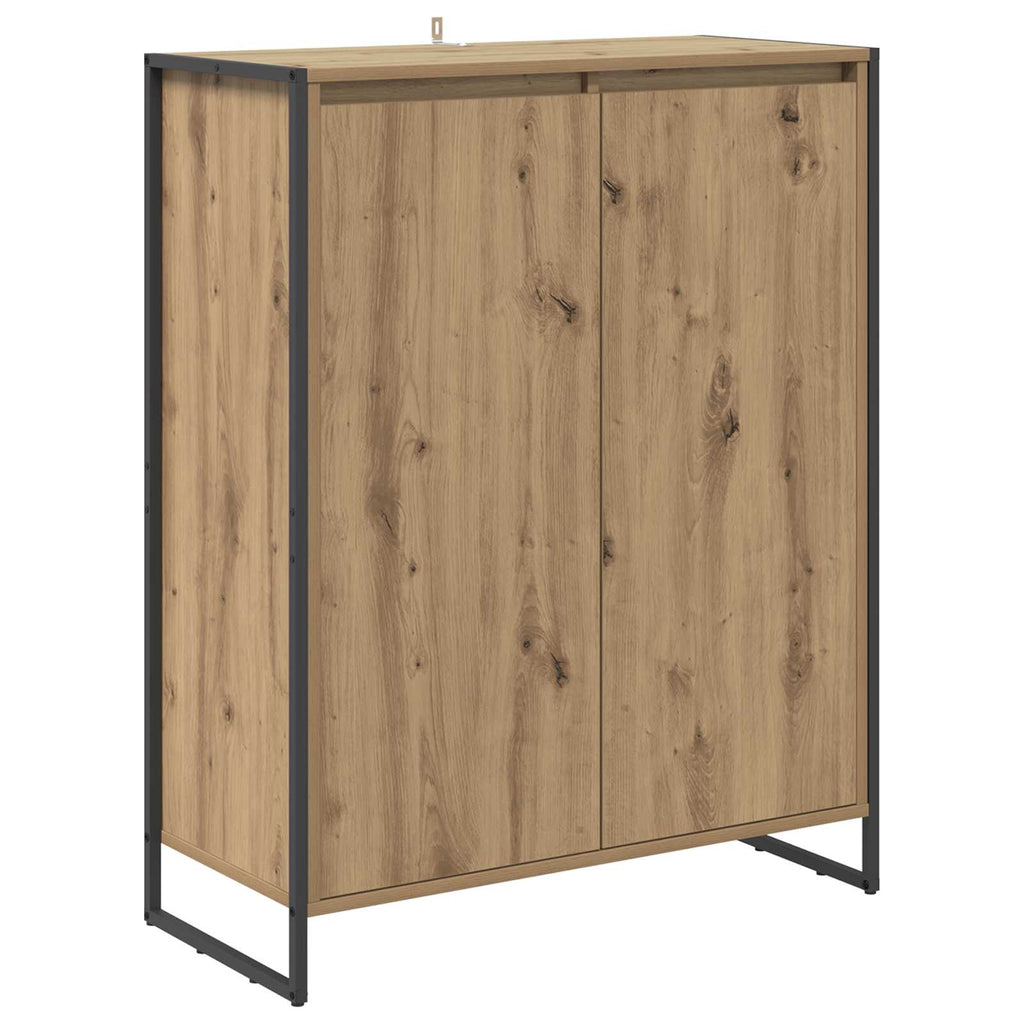 vidaXL Szafka na buty z drzwiami Dąb rzemieślniczy 79 x 36 x 100 cm