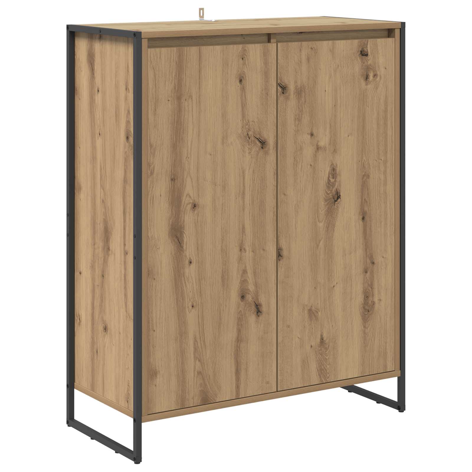 vidaXL Szafka na buty z drzwiami Dąb rzemieślniczy 79 x 36 x 100 cm
