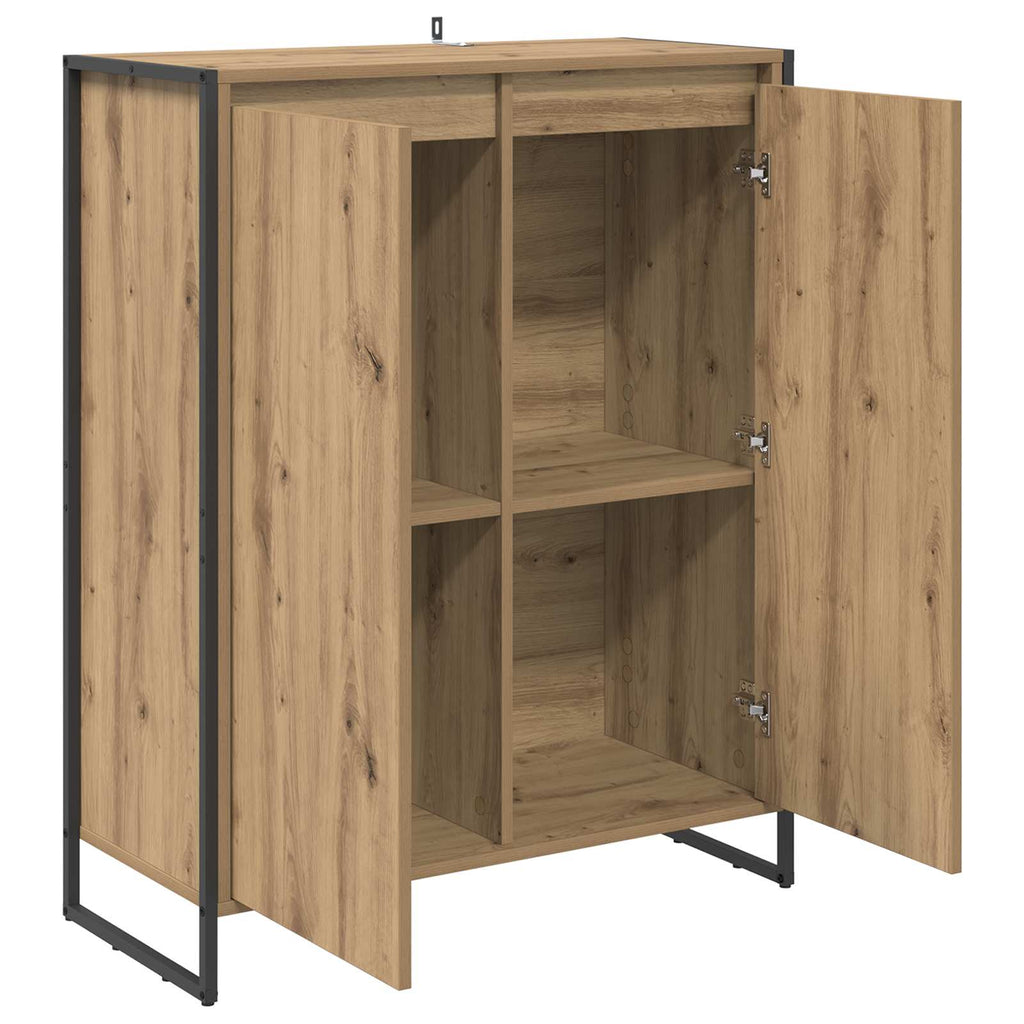 vidaXL Szafka na buty z drzwiami Dąb rzemieślniczy 79 x 36 x 100 cm