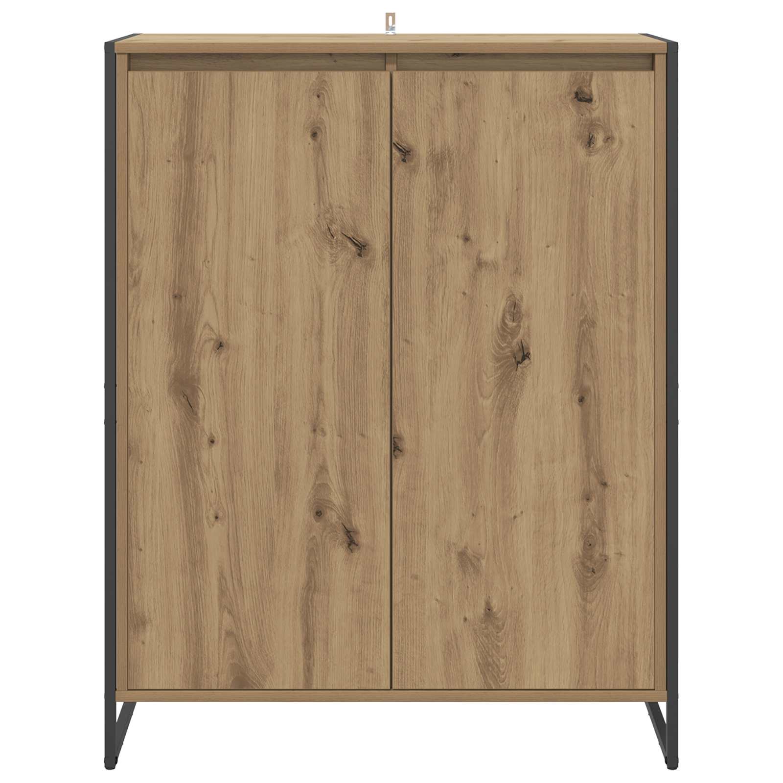 vidaXL Szafka na buty z drzwiami Dąb rzemieślniczy 79 x 36 x 100 cm