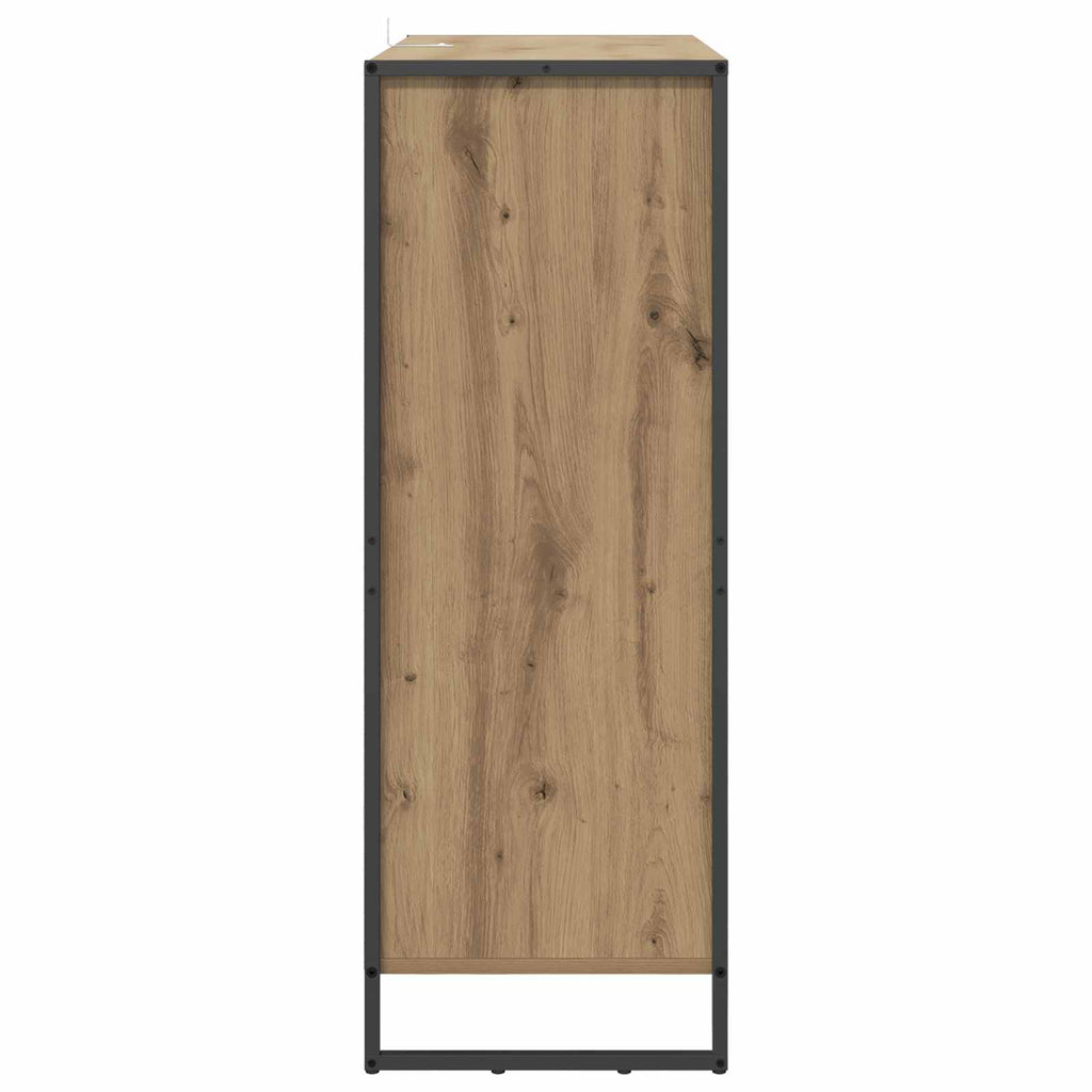 vidaXL Szafka na buty z drzwiami Dąb rzemieślniczy 79 x 36 x 100 cm