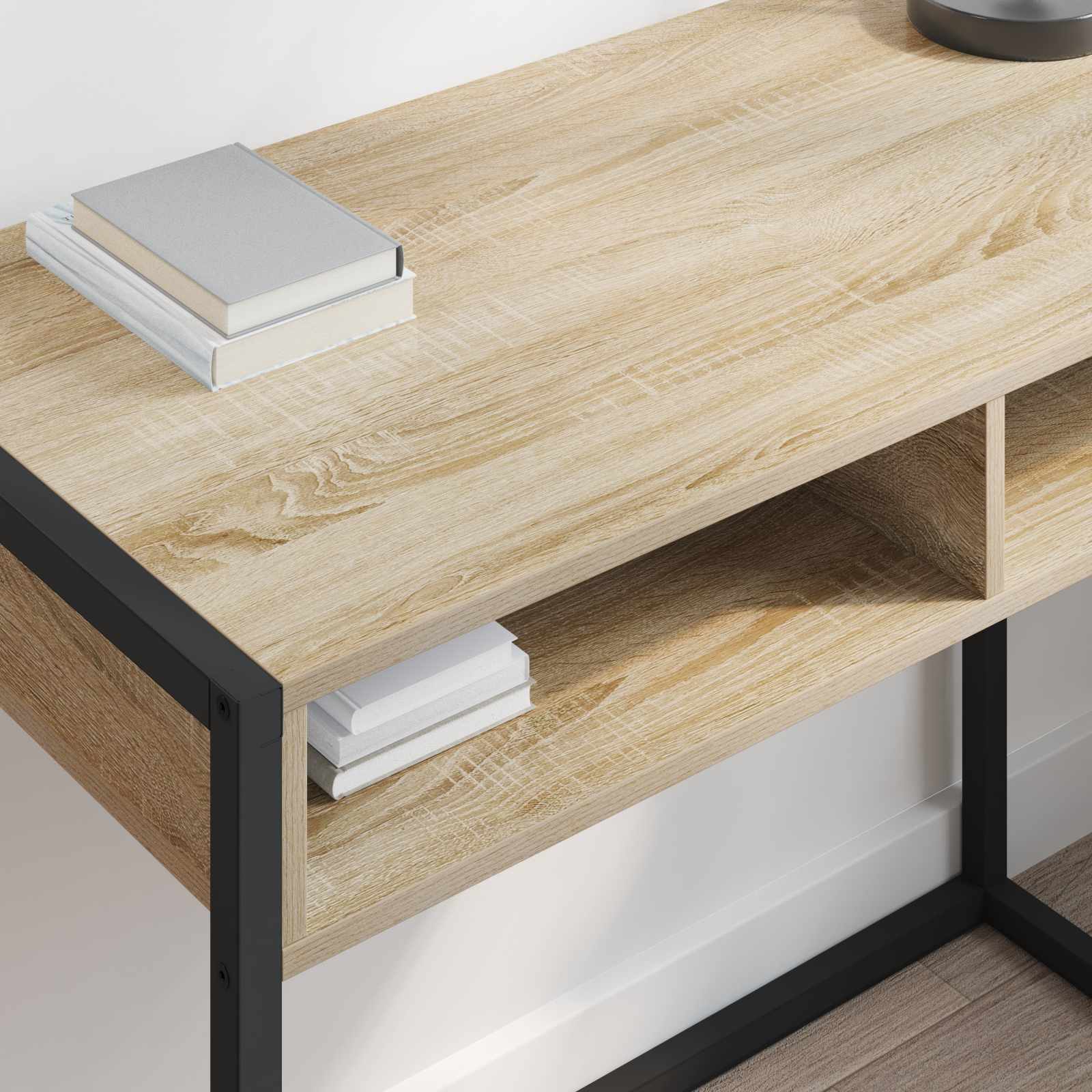 vidaXL Biurko Sonoma 100 x 50 x 75 cm Materiał drewnopochodny
