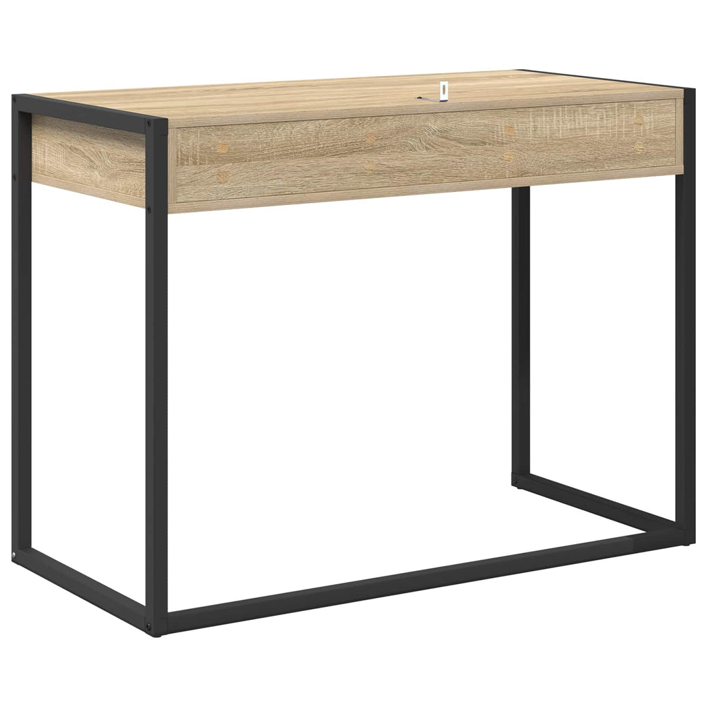 vidaXL Biurko Sonoma 100 x 50 x 75 cm Materiał drewnopochodny