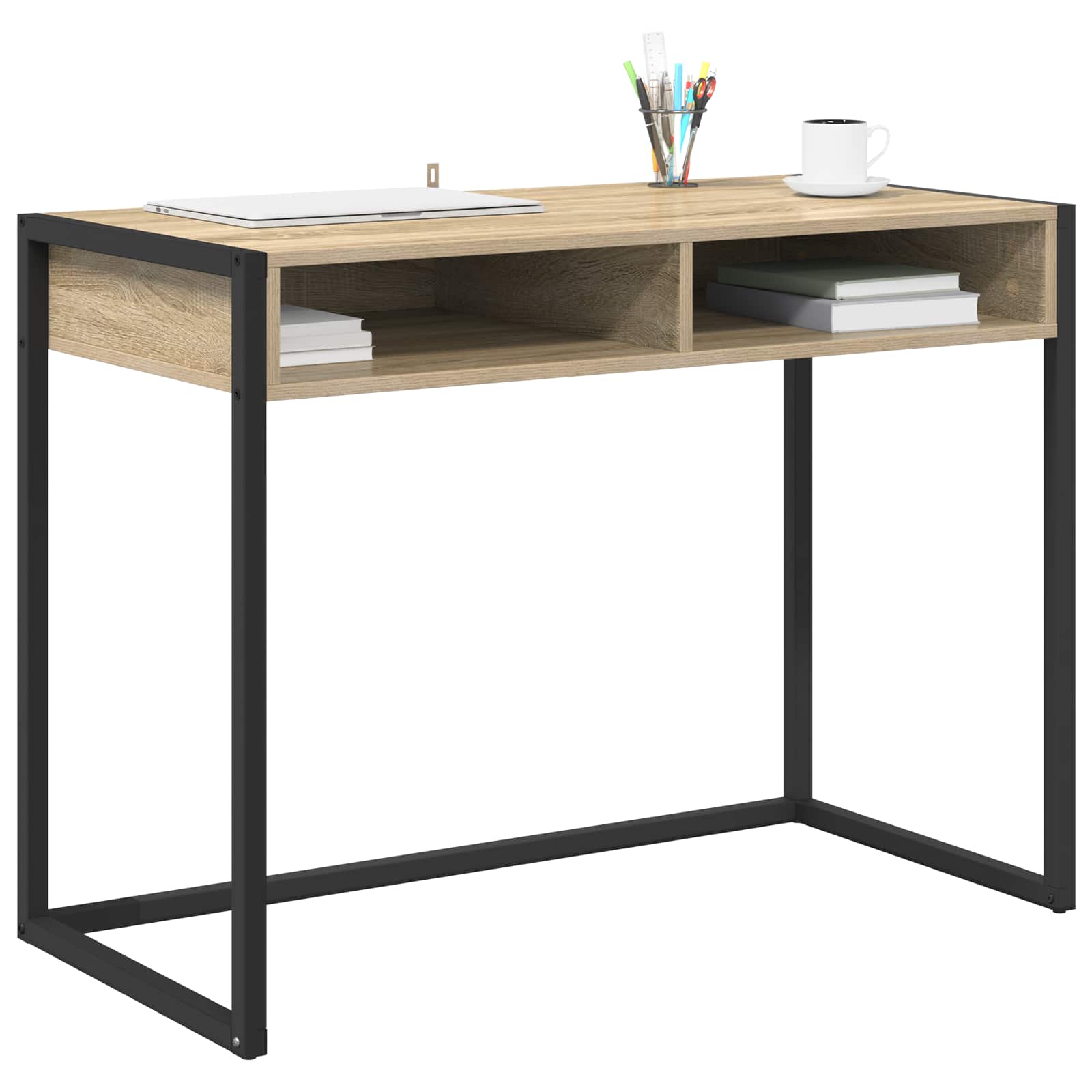 vidaXL Biurko Sonoma 100 x 50 x 75 cm Materiał drewnopochodny