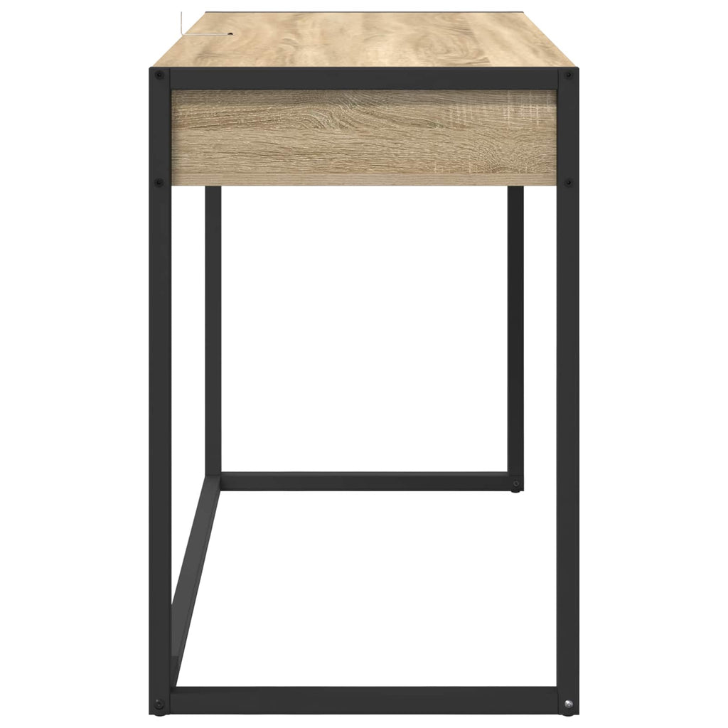 vidaXL Biurko Sonoma 100 x 50 x 75 cm Materiał drewnopochodny