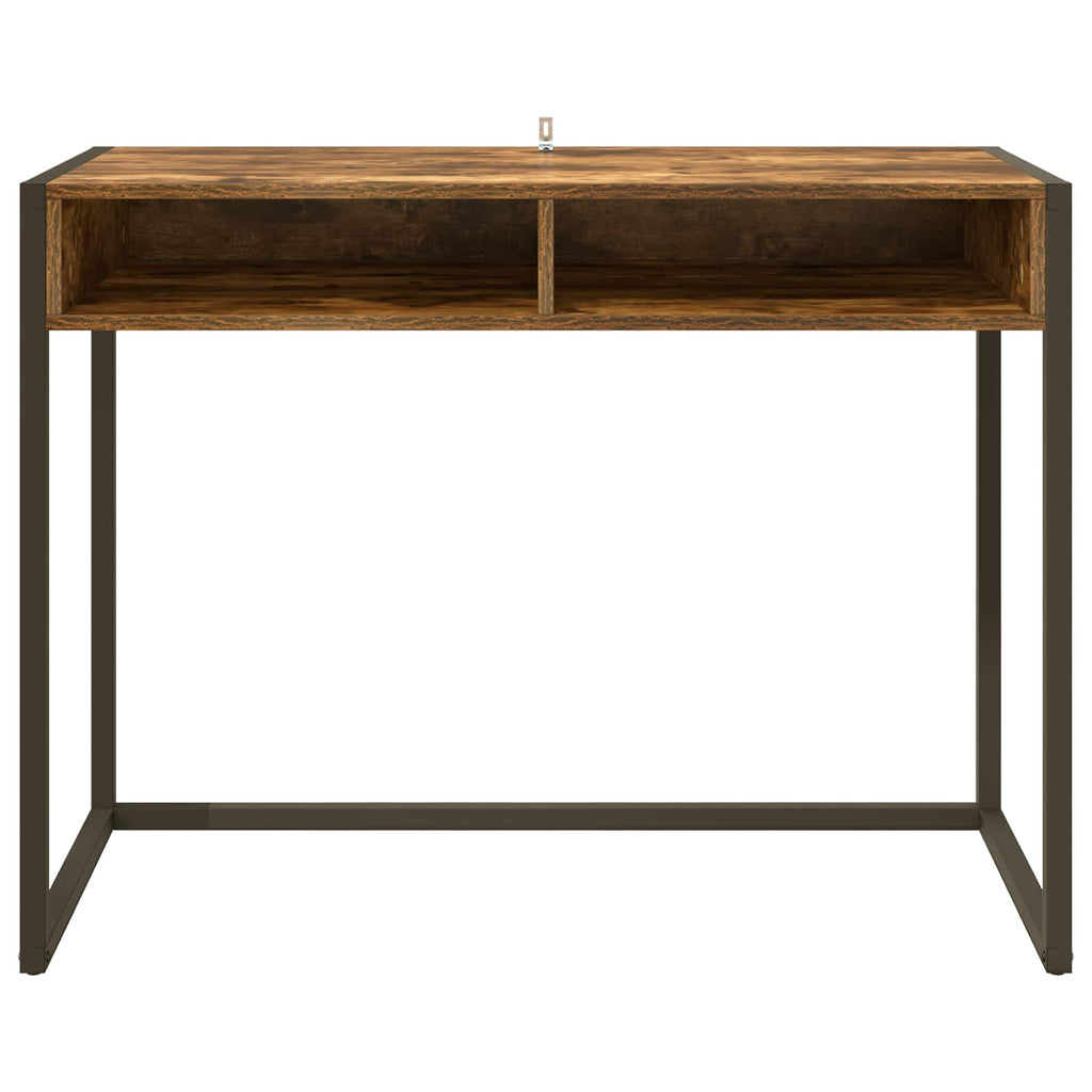 vidaXL Biurko Dąb dymny 100 x 50 x 75 cm Materiał drewnopochodny