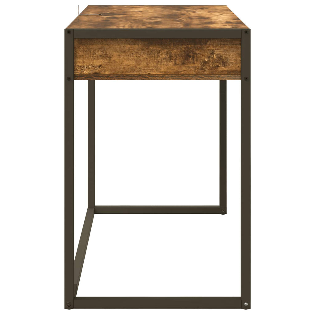 vidaXL Biurko Dąb dymny 100 x 50 x 75 cm Materiał drewnopochodny