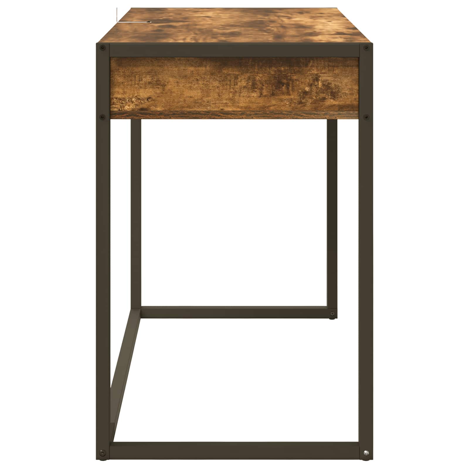 vidaXL Biurko Dąb dymny 100 x 50 x 75 cm Materiał drewnopochodny