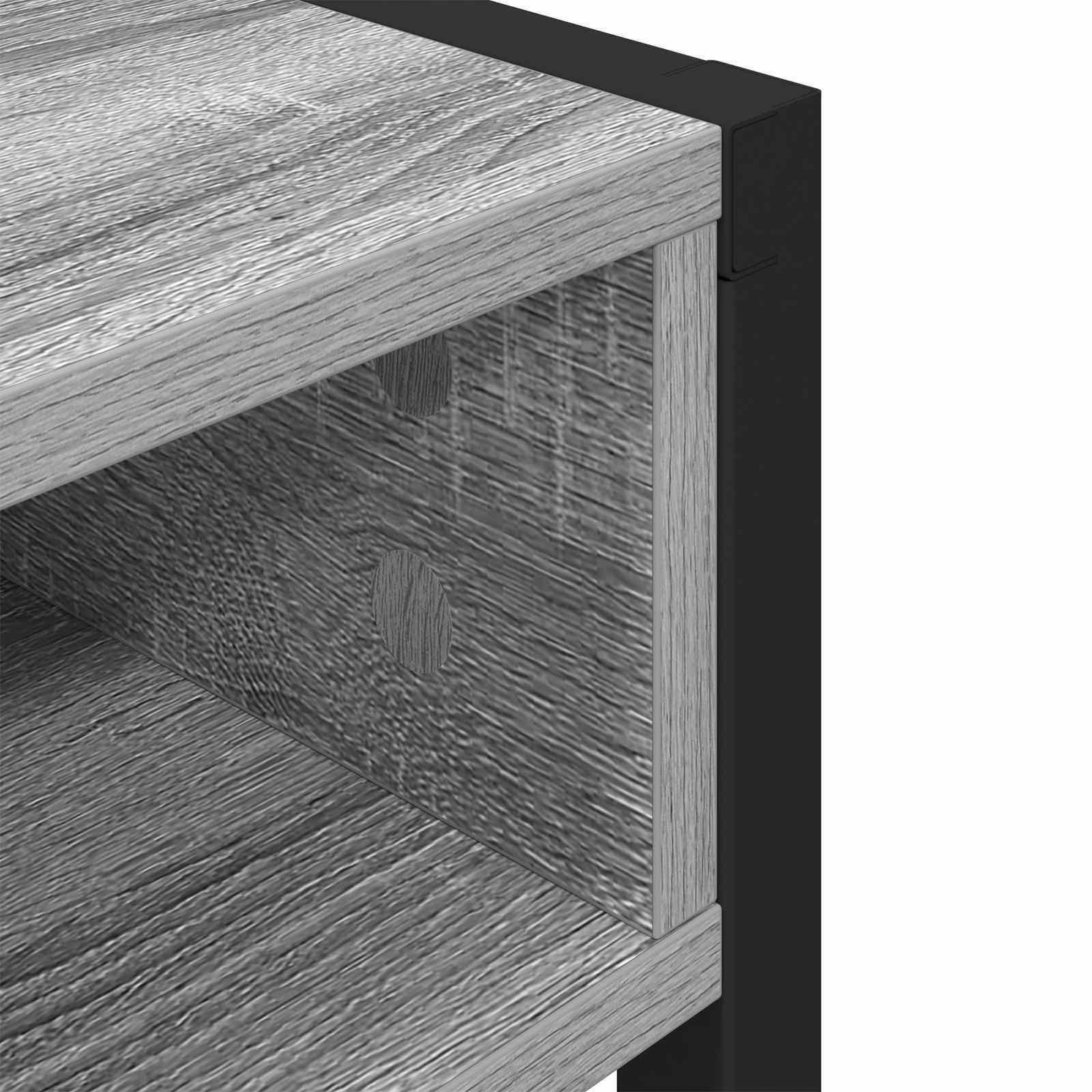 vidaXL Biurko Szary Sonoma 100 x 50 x 75 cm Materiał drewnopochodny