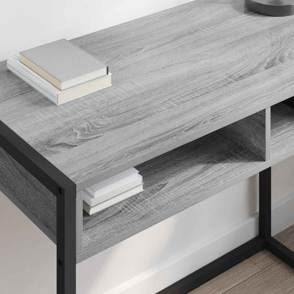 vidaXL Biurko Szary Sonoma 100 x 50 x 75 cm Materiał drewnopochodny