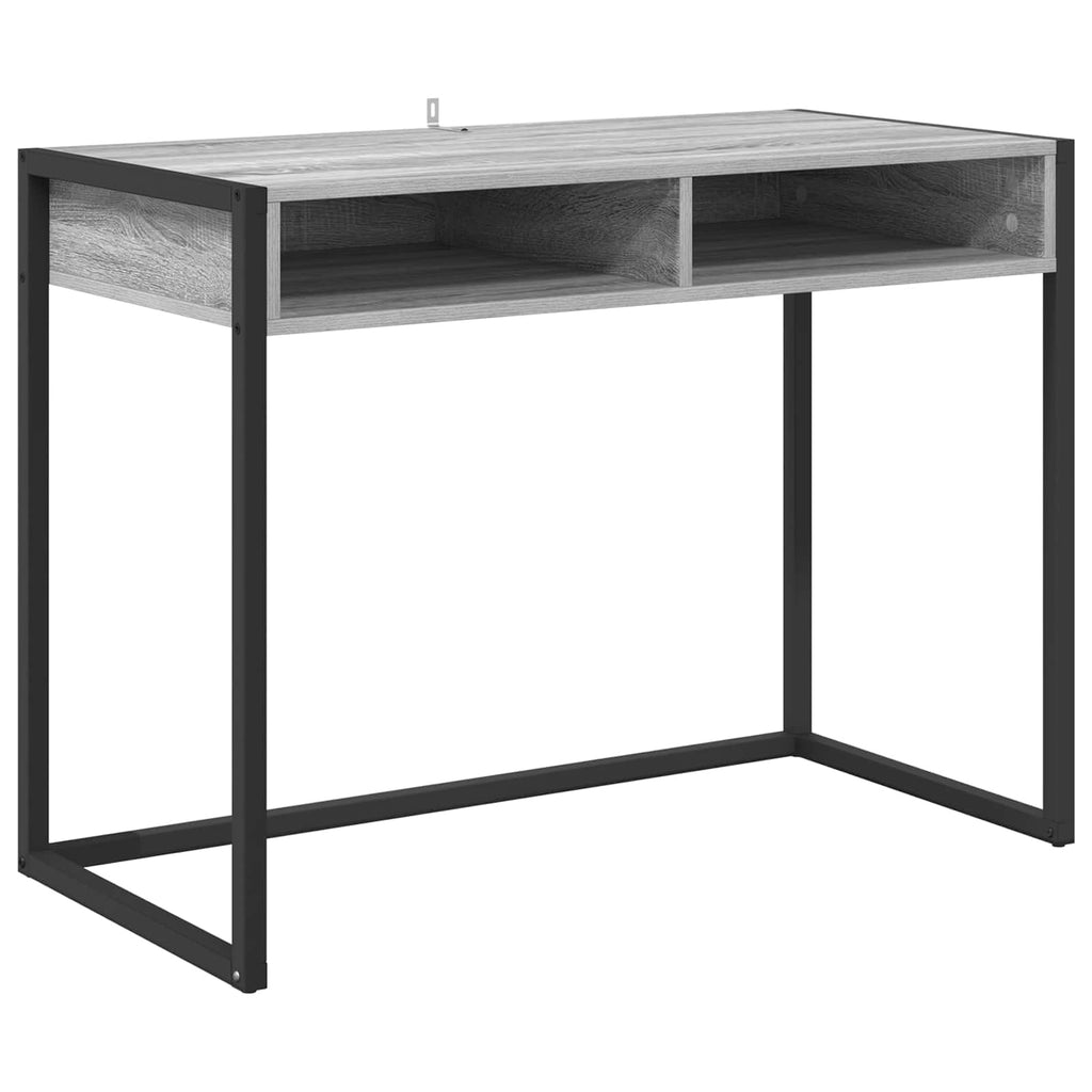 vidaXL Biurko Szary Sonoma 100 x 50 x 75 cm Materiał drewnopochodny