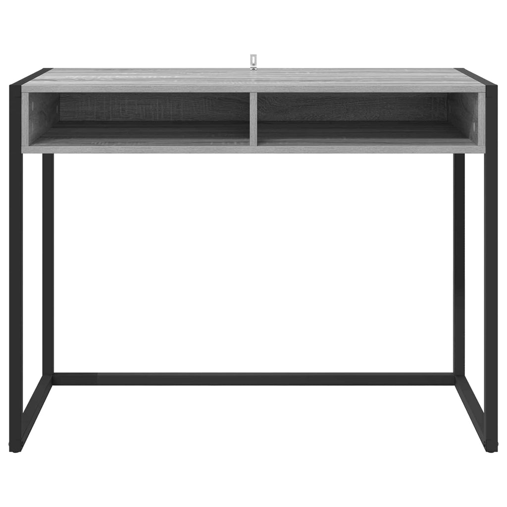vidaXL Biurko Szary Sonoma 100 x 50 x 75 cm Materiał drewnopochodny