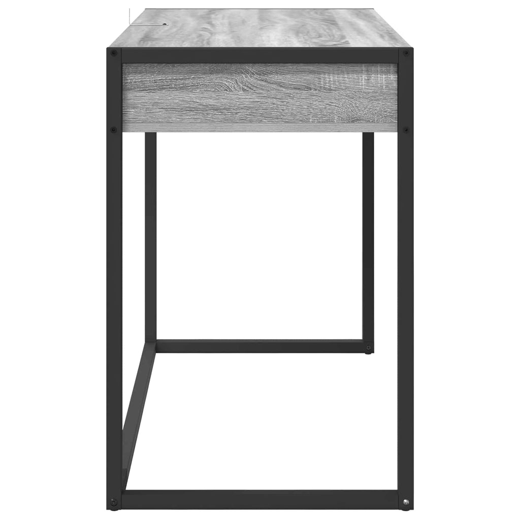 vidaXL Biurko Szary Sonoma 100 x 50 x 75 cm Materiał drewnopochodny