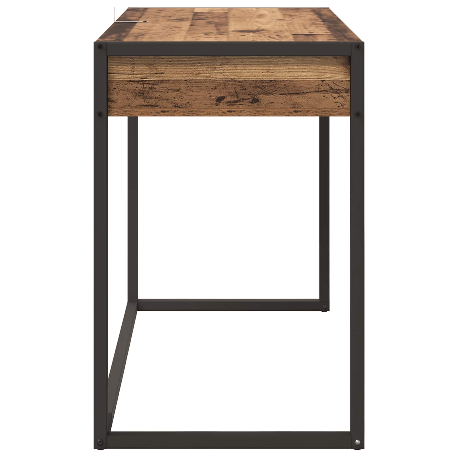 vidaXL Biurko Stare drewno 100 x 50 x 75 cm Materiał drewnopochodny