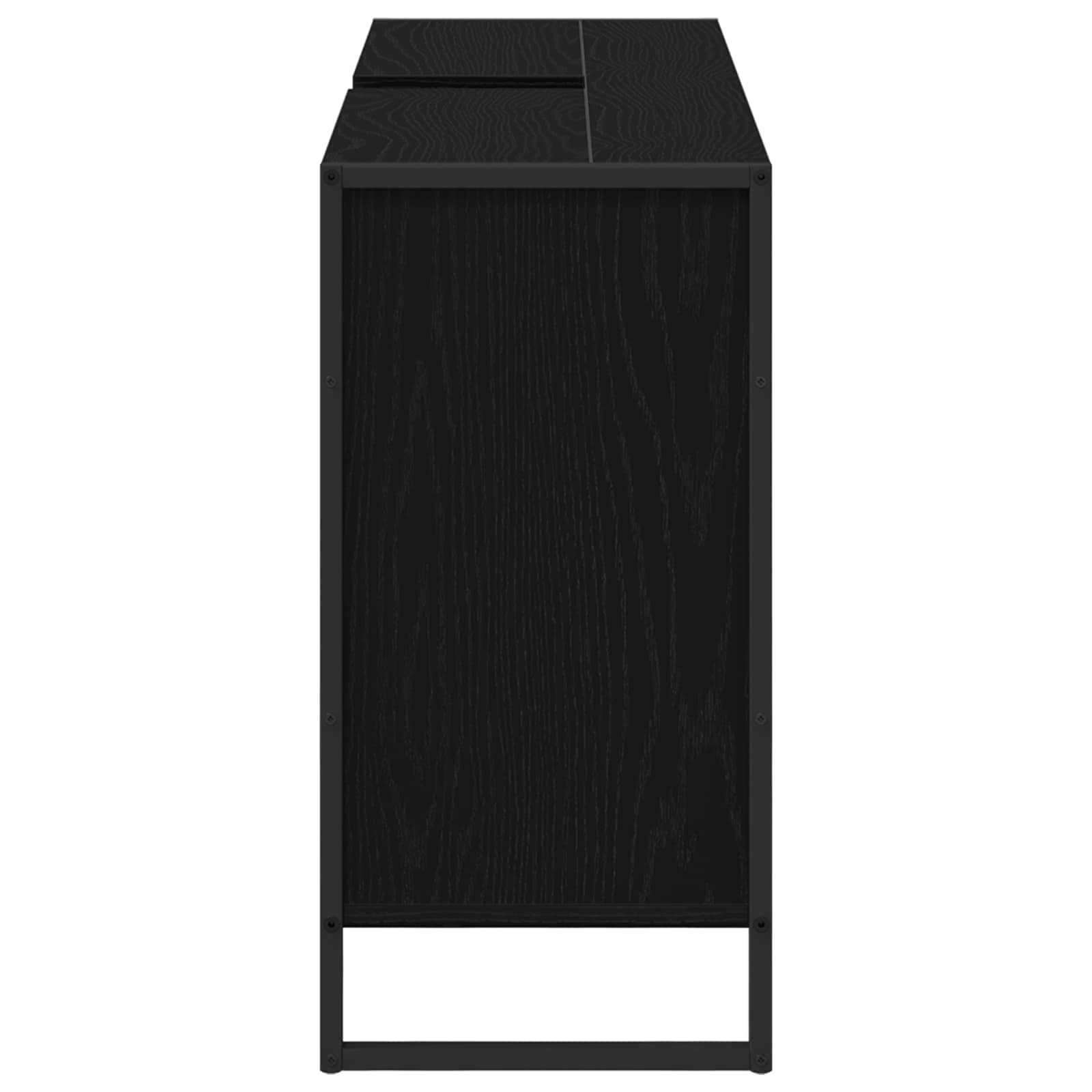 vidaXL Szafka Łazienkowa z przechowywaniem Czarny Dąb 90 x 30 x 60 cm