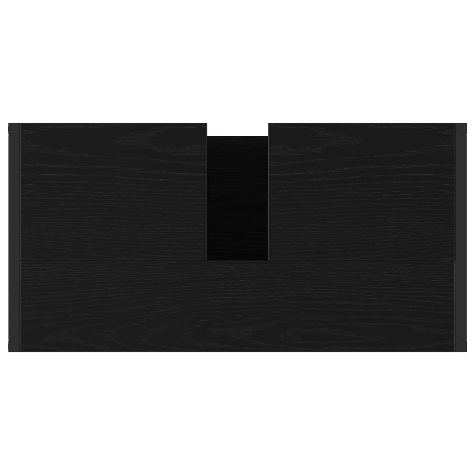 vidaXL Szafka Łazienkowa z przechowywaniem Czarny Dąb 60 x 30 x 60 cm