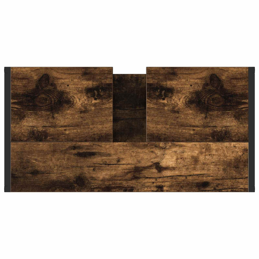 vidaXL Szafka Łazienkowa z przechowywaniem Dąb dymny 60 x 30 x 60 cm