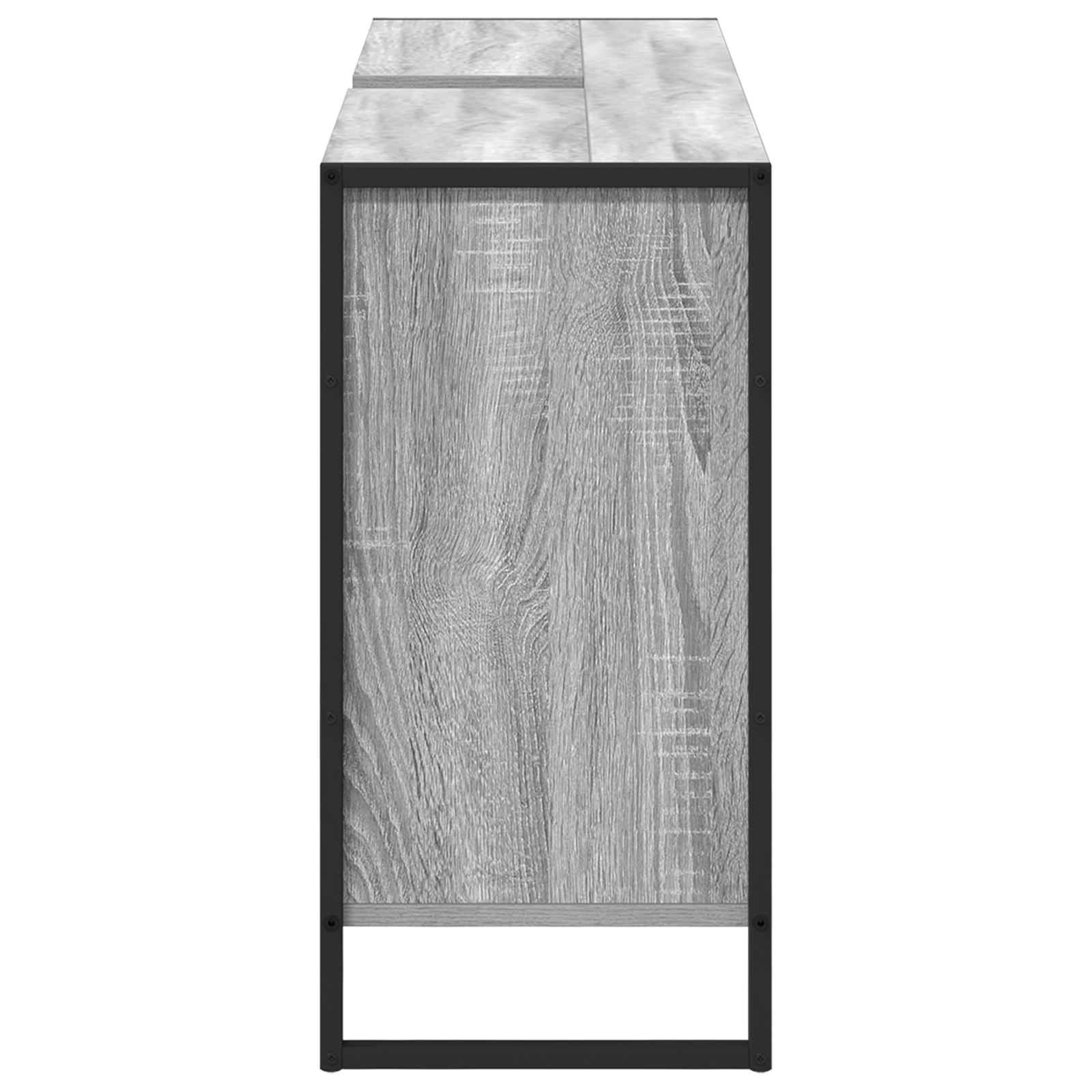 vidaXL Szafka Łazienkowa z drzwiami Szary Sonoma 60 x 30 x 60 cm