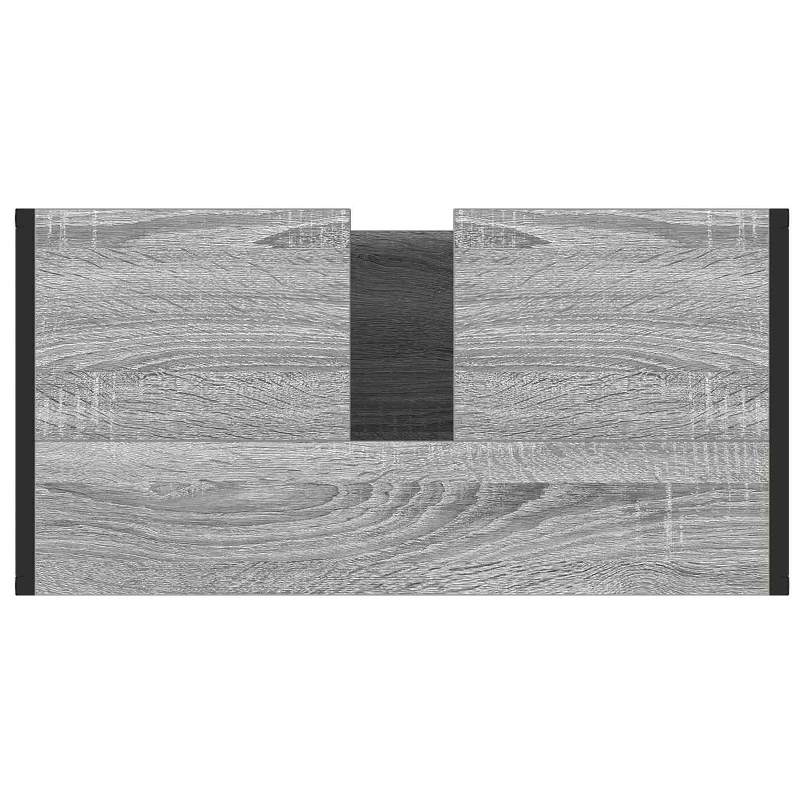 vidaXL Szafka Łazienkowa z drzwiami Szary Sonoma 60 x 30 x 60 cm