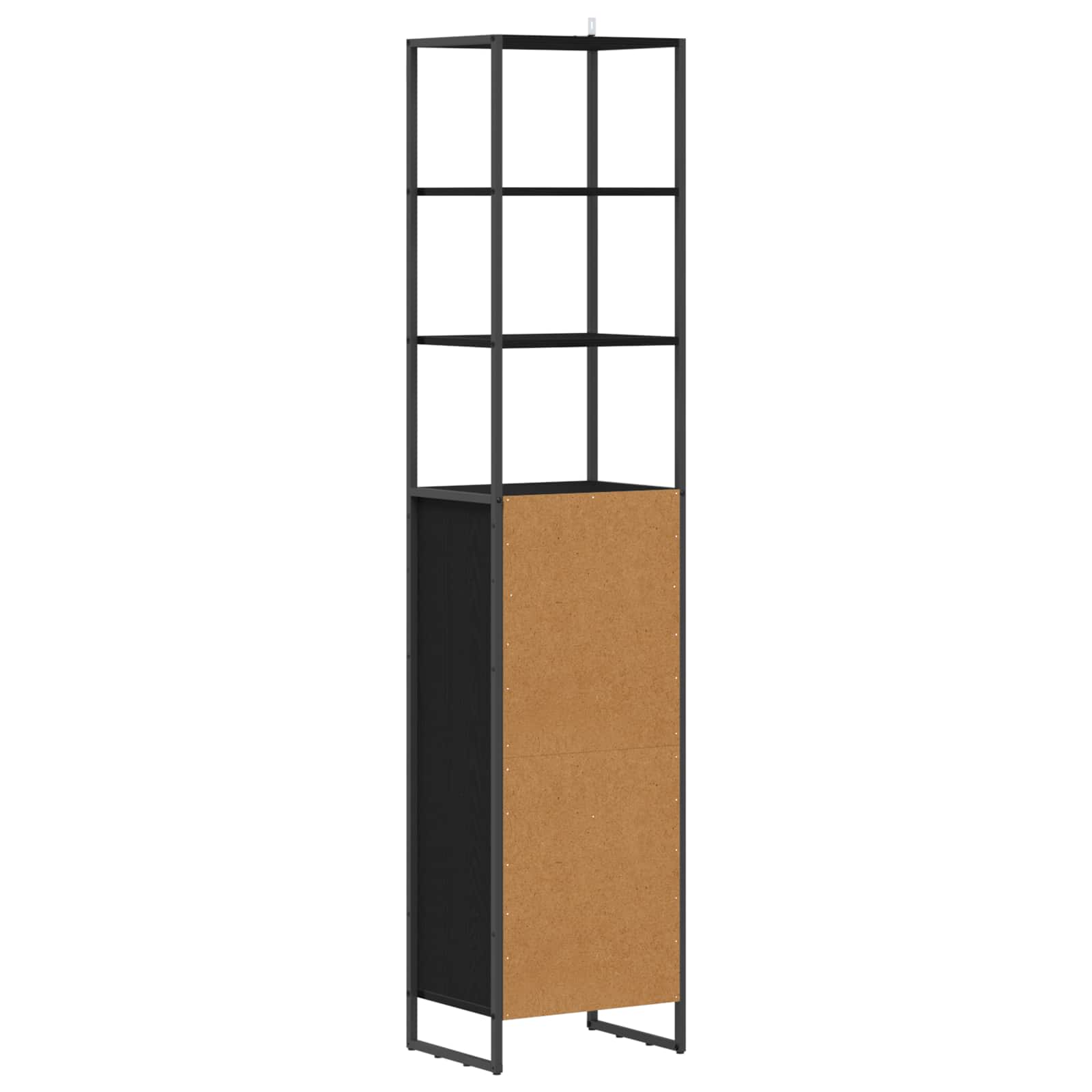 vidaXL Szafka Łazienkowa z szufladą Czarny Dąb 40 x 30 x 180 cm