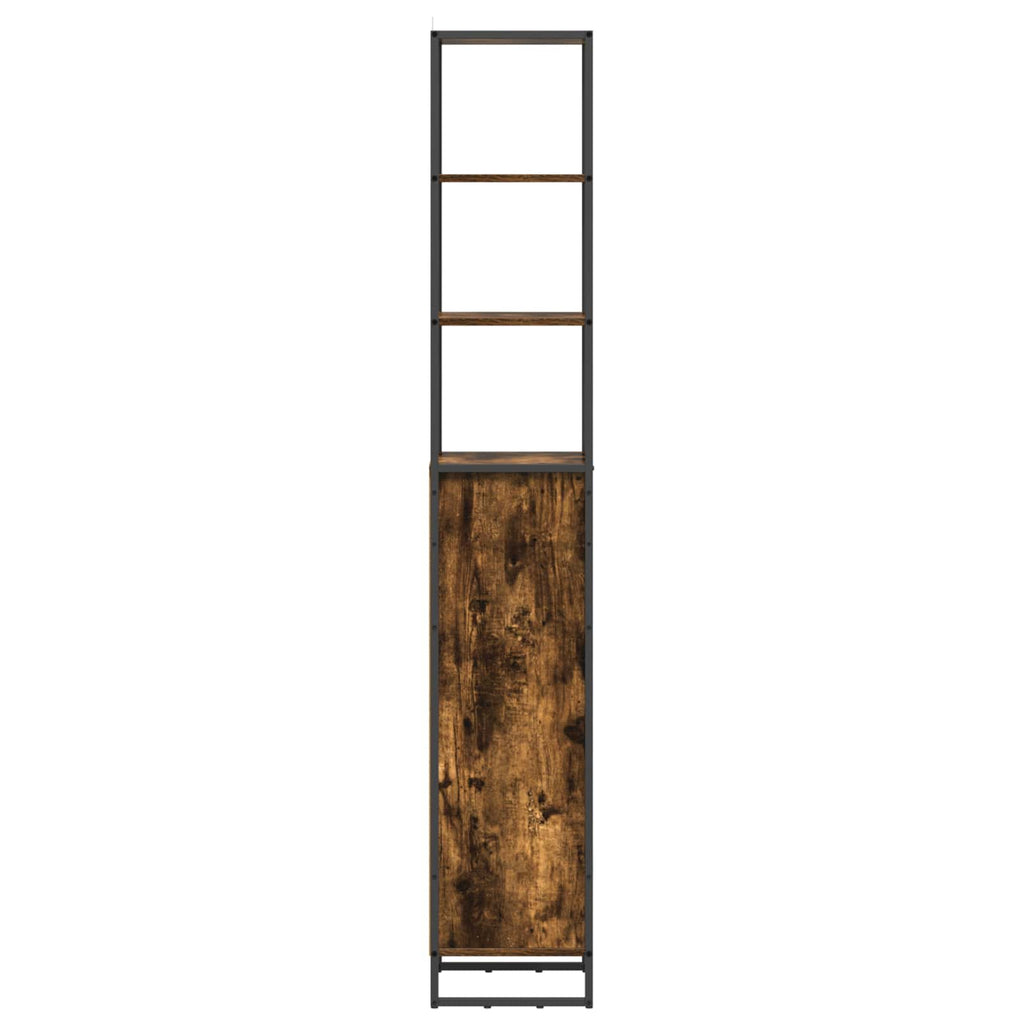 vidaXL Szafka Łazienkowa z szufladą Dąb dymny 40 x 30 x 180 cm