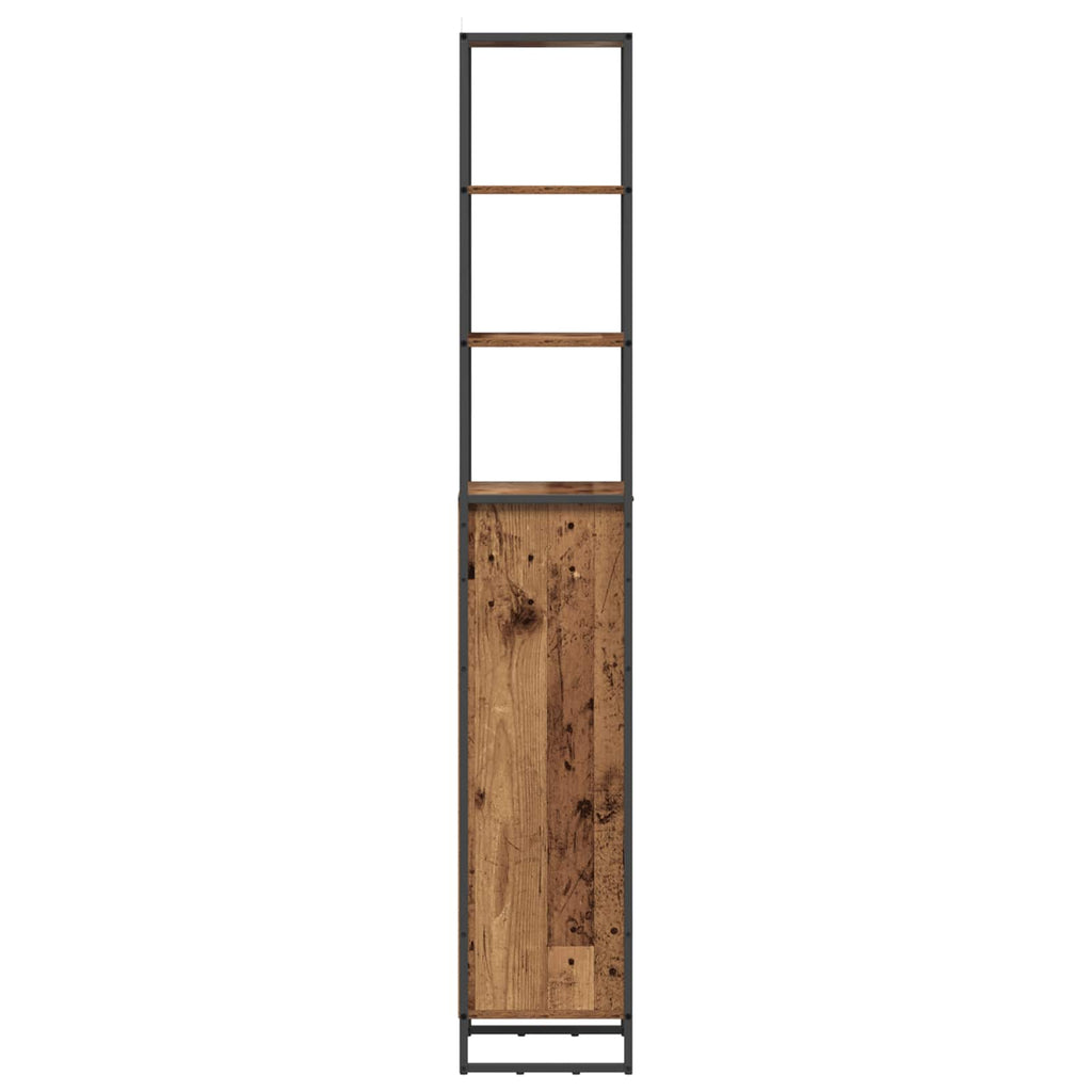 vidaXL Szafka Łazienkowa z szufladą Stare drewno 40 x 30 x 180 cm