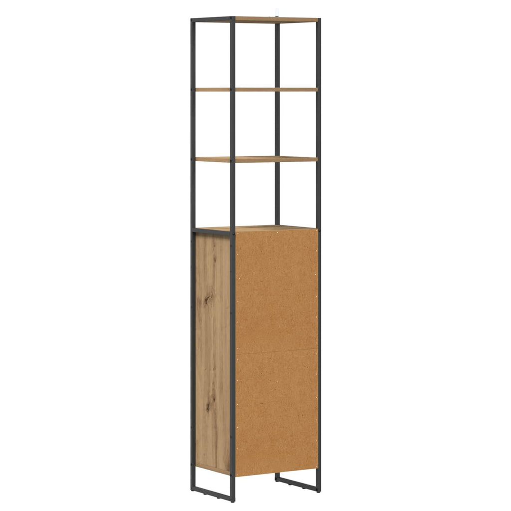 vidaXL Szafka Łazienkowa z szufladą Dąb rzemieślniczy 40 x 30 x 180 cm