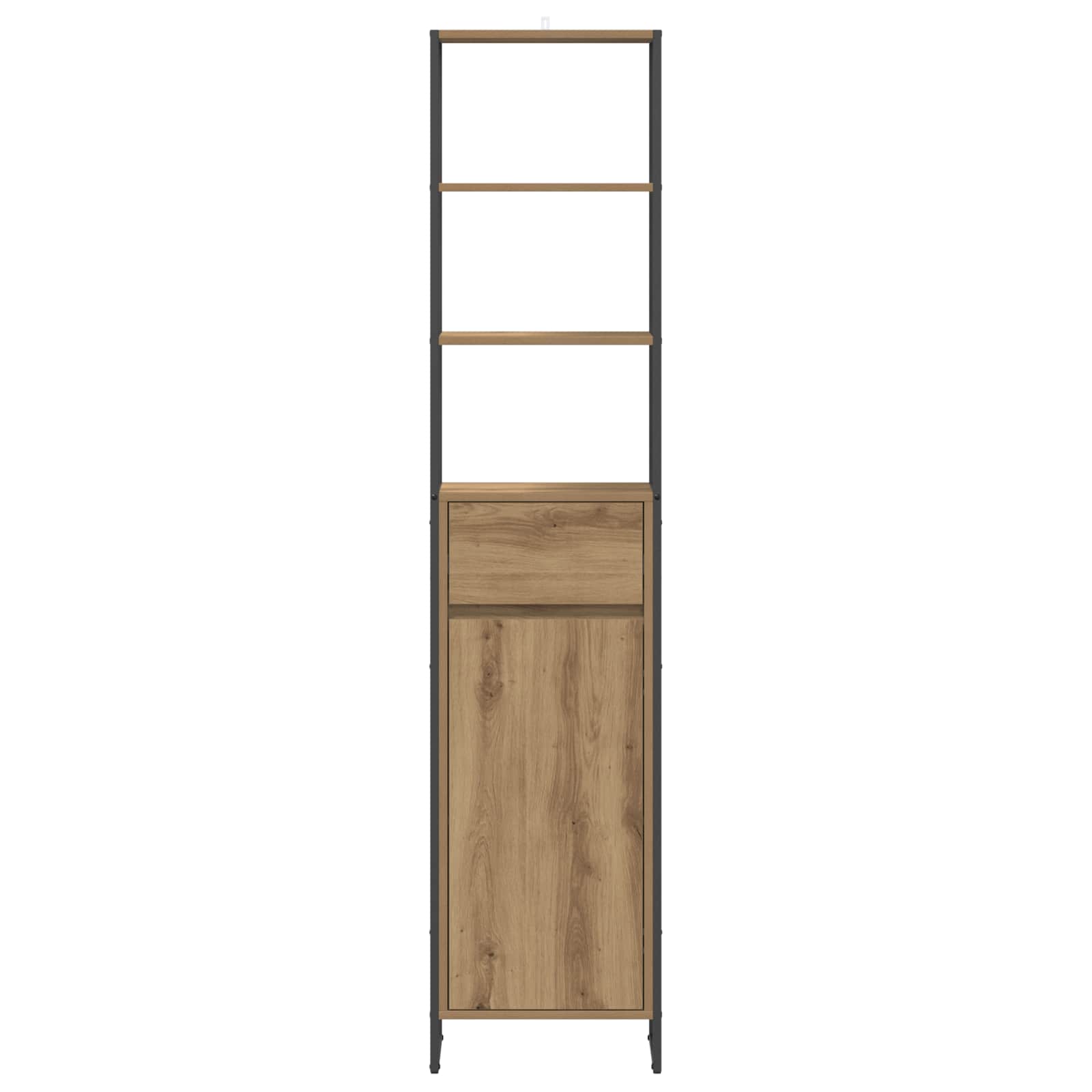 vidaXL Szafka Łazienkowa z szufladą Dąb rzemieślniczy 40 x 30 x 180 cm