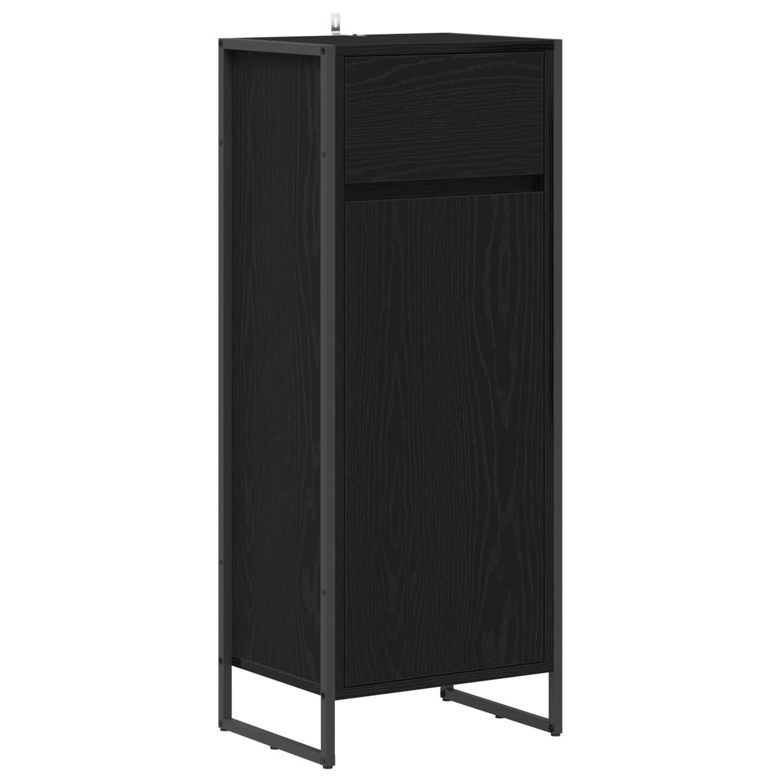 vidaXL Szafka Łazienkowa z szufladą Czarny Dąb 40 x 30 x 100 cm