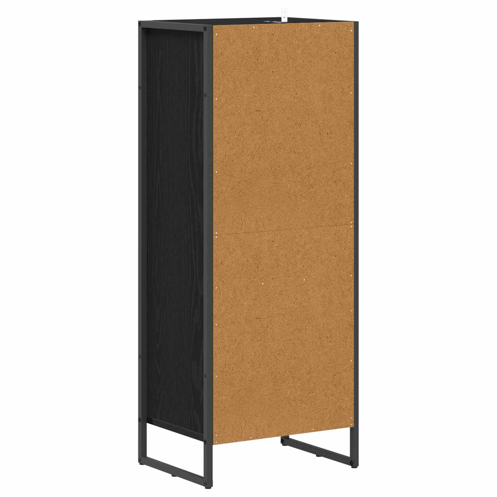 vidaXL Szafka Łazienkowa z szufladą Czarny Dąb 40 x 30 x 100 cm