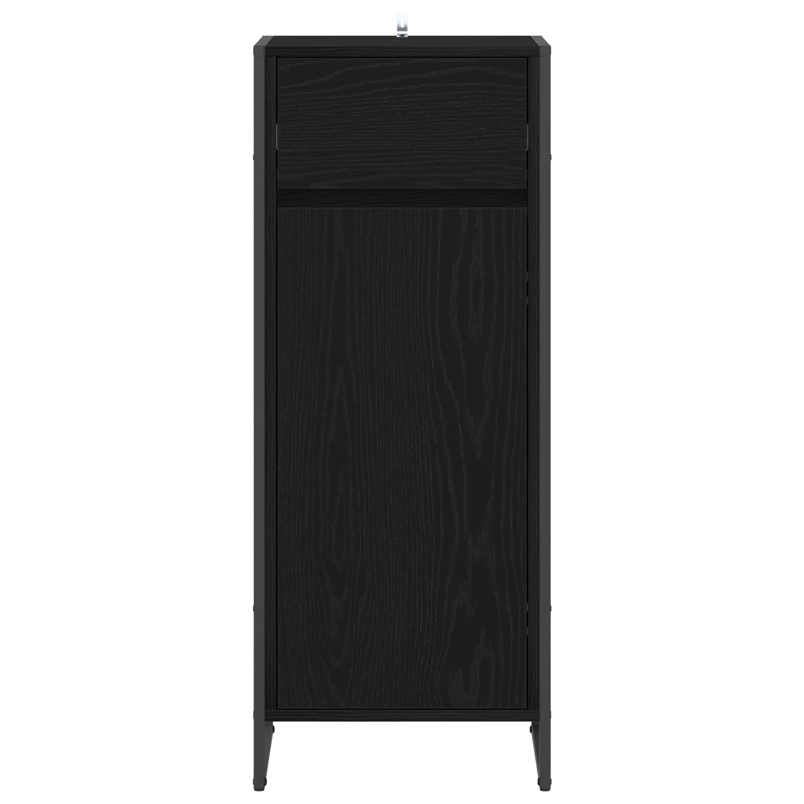 vidaXL Szafka Łazienkowa z szufladą Czarny Dąb 40 x 30 x 100 cm