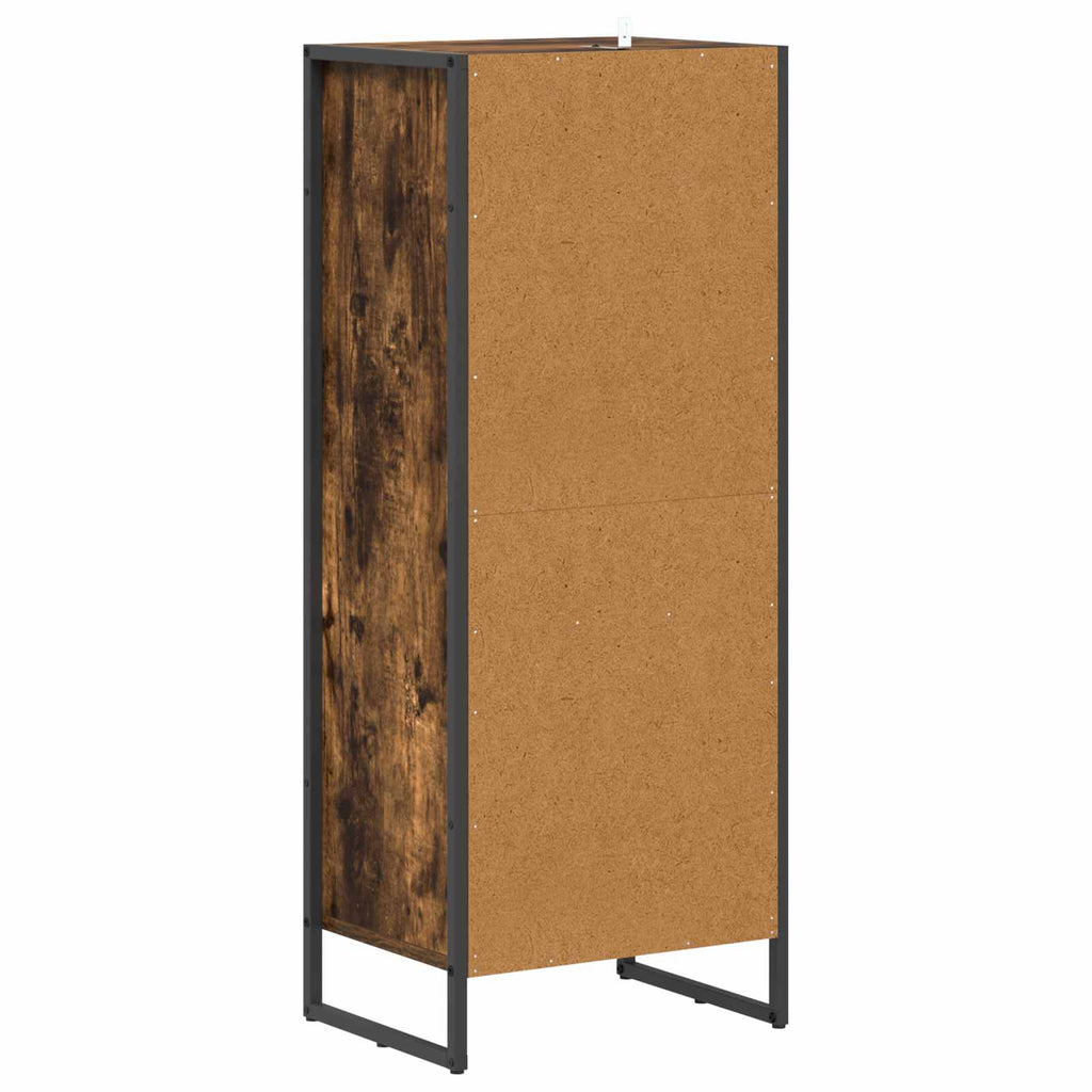 vidaXL Szafka Łazienkowa z szufladą Dąb dymny 40 x 30 x 100 cm