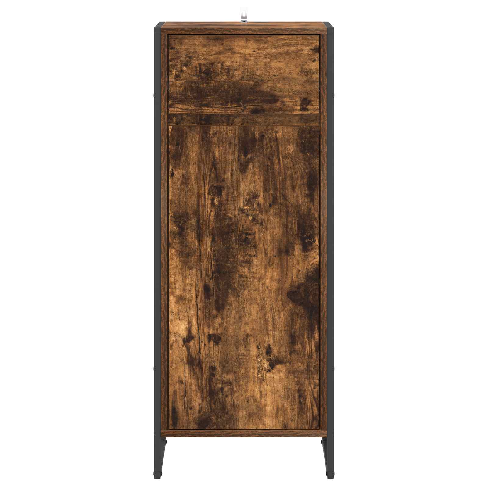 vidaXL Szafka Łazienkowa z szufladą Dąb dymny 40 x 30 x 100 cm