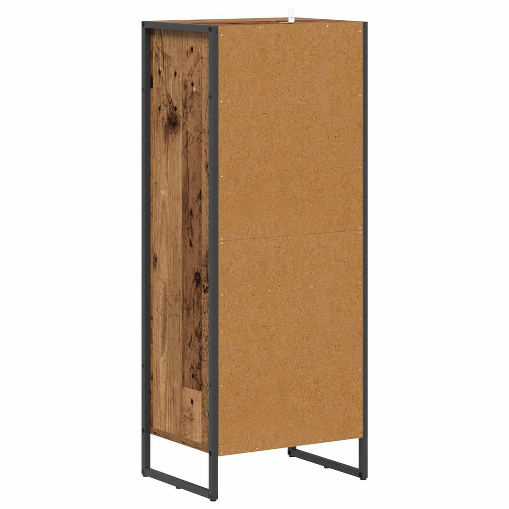 vidaXL Szafka Łazienkowa z szufladą Stare drewno 40 x 30 x 100 cm