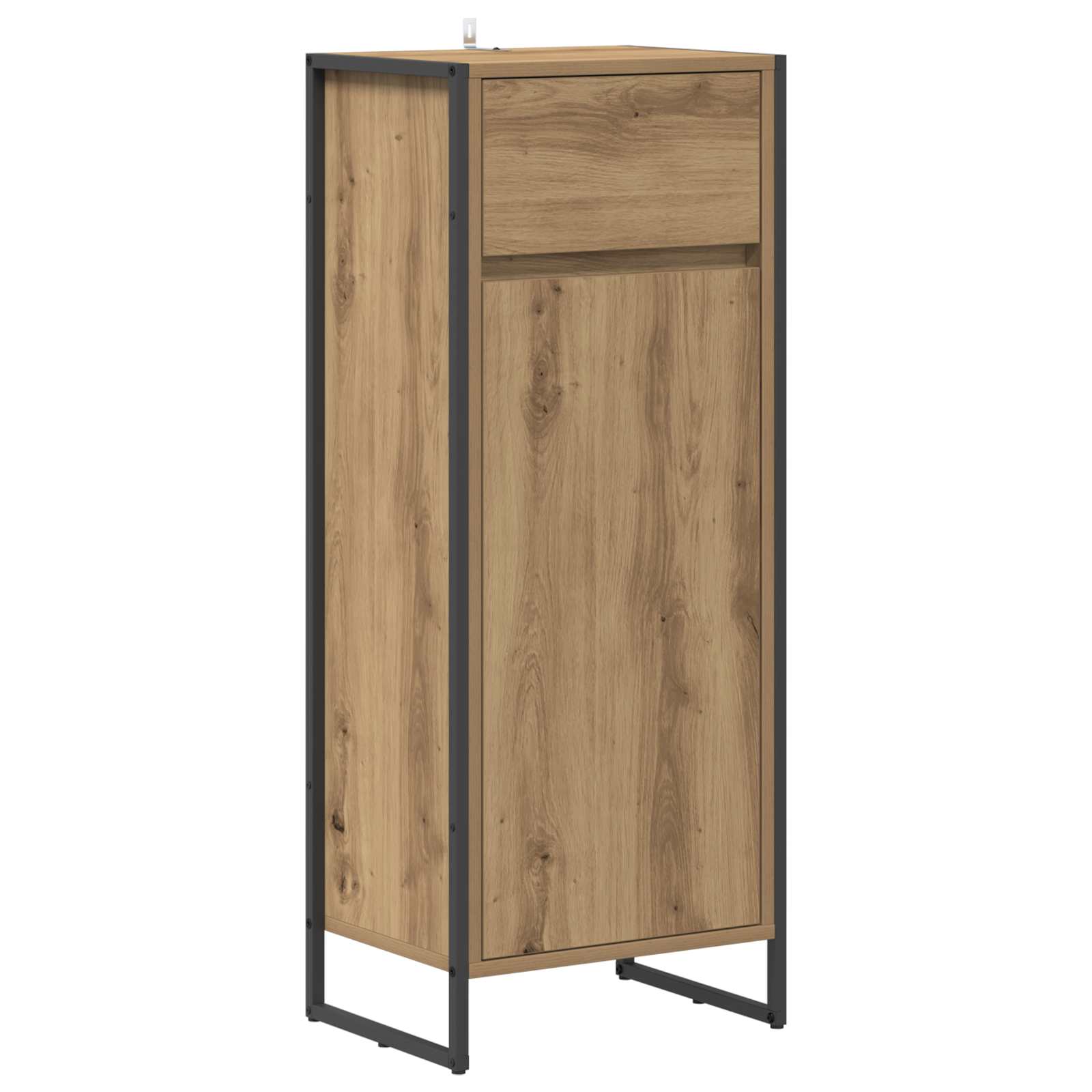 vidaXL Szafka Łazienkowa z szufladą Dąb rzemieślniczy 40 x 30 x 100 cm